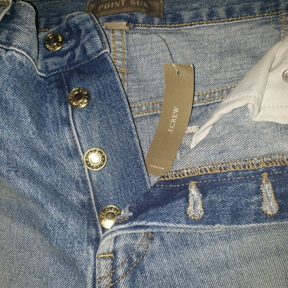 J. Crew Point Sur Denim Distressed Loose Straight Jean Size 29 Vintage Vibes NWT - Picture 10 of 16